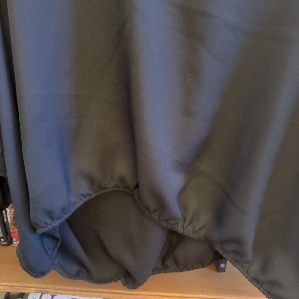 Black billowy blouse